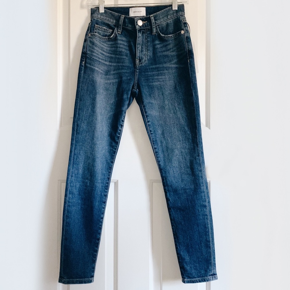 Current/Elliott High Waist Stiletto Skinny Jeans